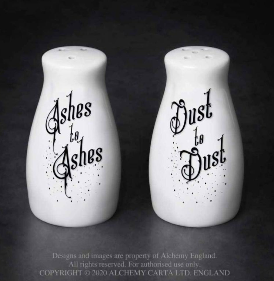 Alchemy Salt and Pepper Pots Ashes and Dust