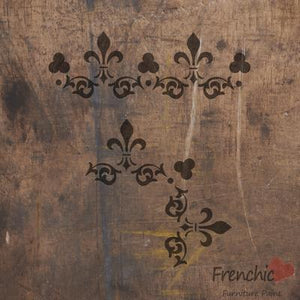 Frenchic lace petticoat stencil